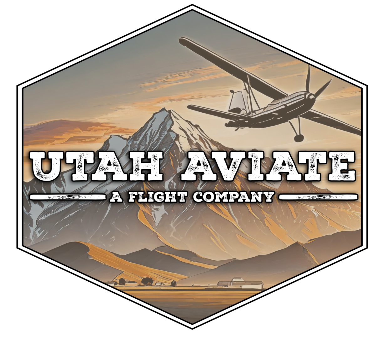 Utah Aviate Logo a flight company